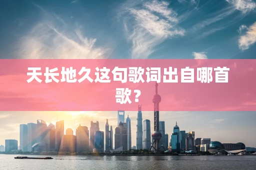天长地久这句歌词出自哪首歌？