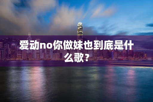 爱动no你做妹也到底是什么歌？