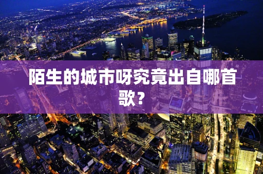 陌生的城市呀究竟出自哪首歌？