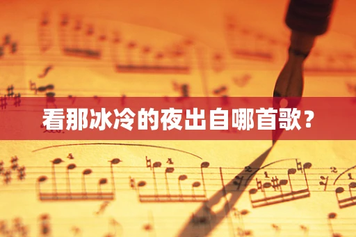 看那冰冷的夜出自哪首歌？