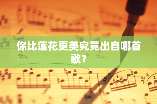 你比莲花更美究竟出自哪首歌？