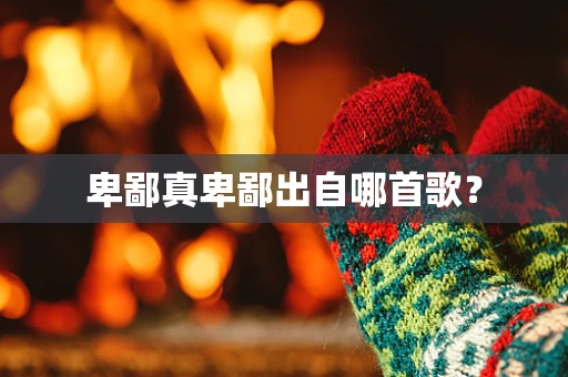 卑鄙真卑鄙出自哪首歌？