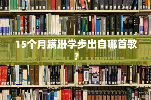 15个月蹒跚学步出自哪首歌？