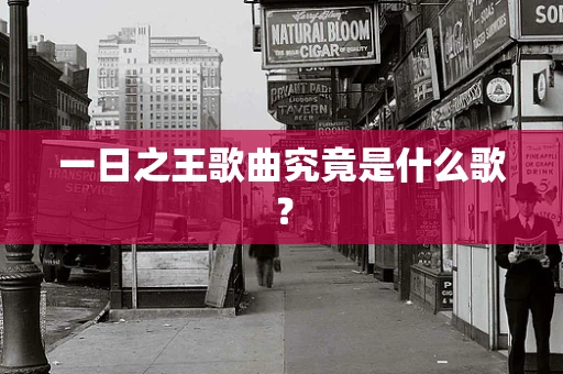 一日之王歌曲究竟是什么歌？