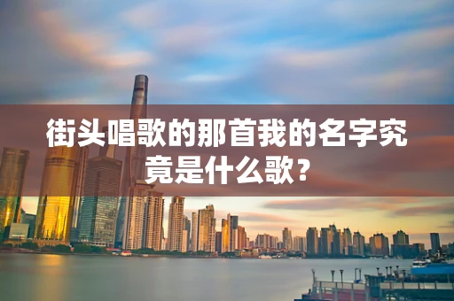 街头唱歌的那首我的名字究竟是什么歌？