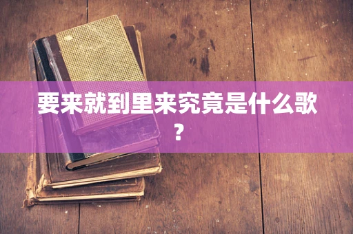 要来就到里来究竟是什么歌？
