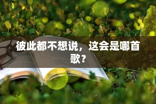 彼此都不想说，这会是哪首歌？