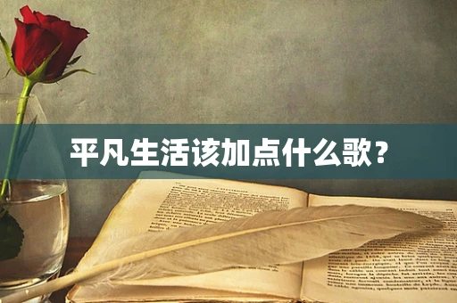平凡生活该加点什么歌？