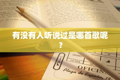 有没有人听说过是哪首歌呢？