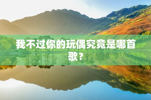 我不过你的玩偶究竟是哪首歌？