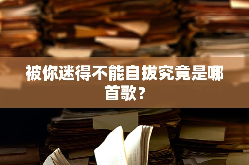 被你迷得不能自拔究竟是哪首歌？