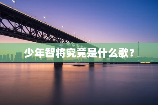 少年智将究竟是什么歌？