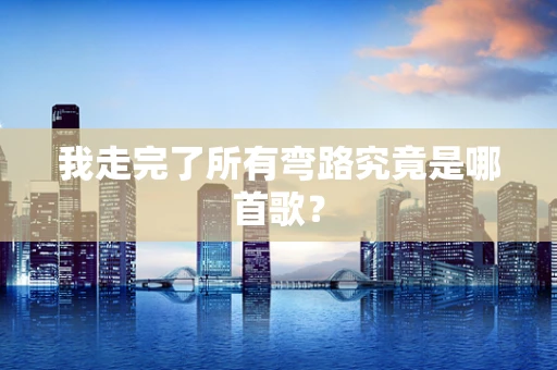 我走完了所有弯路究竟是哪首歌？