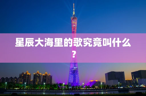 星辰大海里的歌究竟叫什么？