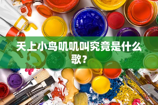 天上小鸟叽叽叫究竟是什么歌？