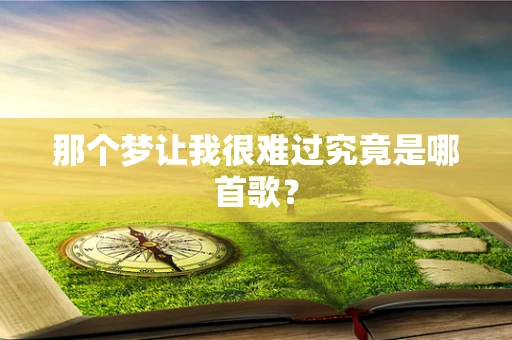 那个梦让我很难过究竟是哪首歌？