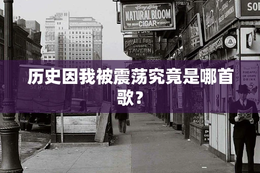 历史因我被震荡究竟是哪首歌？
