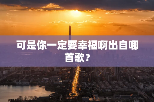 可是你一定要幸福啊出自哪首歌？