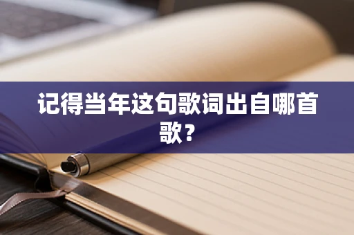 记得当年这句歌词出自哪首歌？