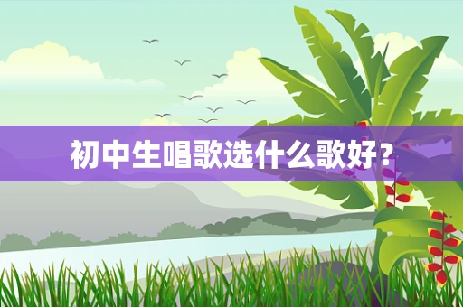 初中生唱歌选什么歌好？