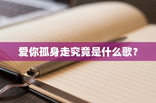 爱你孤身走究竟是什么歌？
