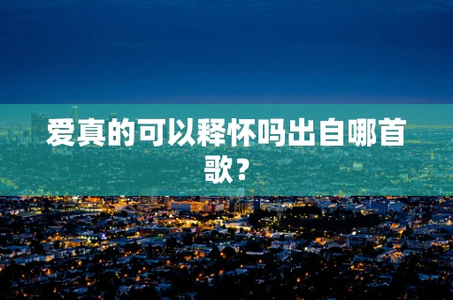 爱真的可以释怀吗出自哪首歌？