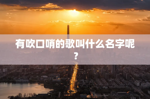 有吹口哨的歌叫什么名字呢？