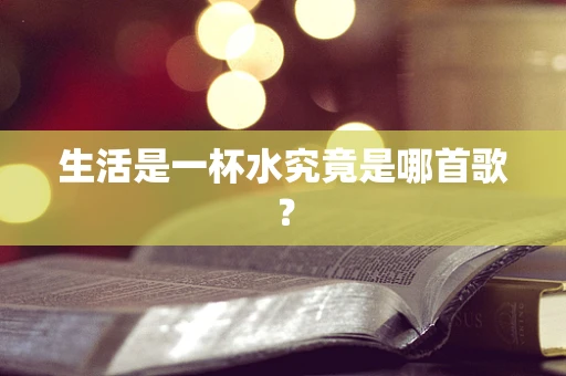 生活是一杯水究竟是哪首歌？