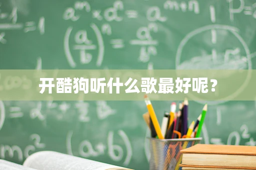 开酷狗听什么歌最好呢？