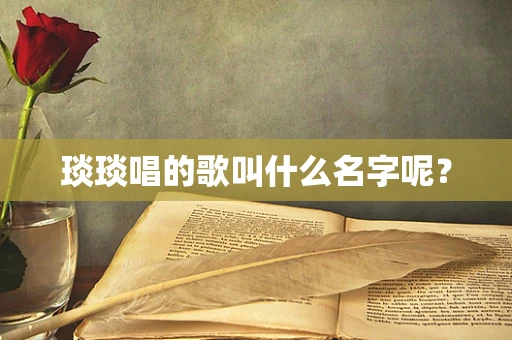 琰琰唱的歌叫什么名字呢？