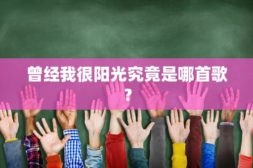 曾经我很阳光究竟是哪首歌？