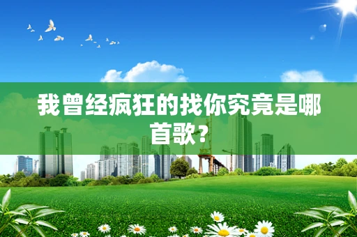 我曾经疯狂的找你究竟是哪首歌？