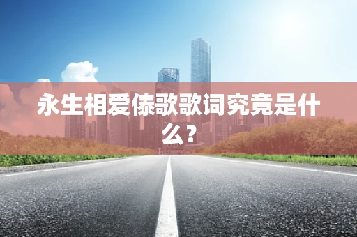 永生相爱傣歌歌词究竟是什么？