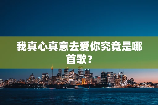 我真心真意去爱你究竟是哪首歌？