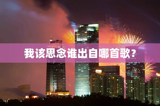 我该思念谁出自哪首歌？