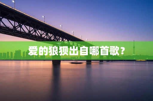 爱的狼狈出自哪首歌？