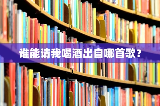 谁能请我喝酒出自哪首歌？