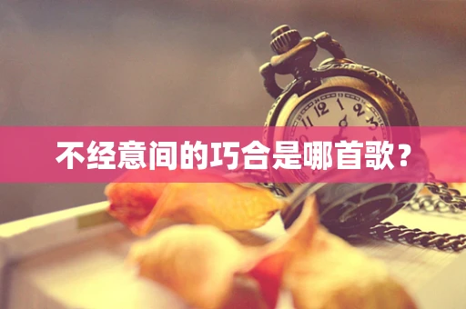 不经意间的巧合是哪首歌？