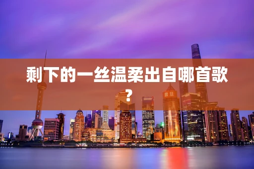 剩下的一丝温柔出自哪首歌？