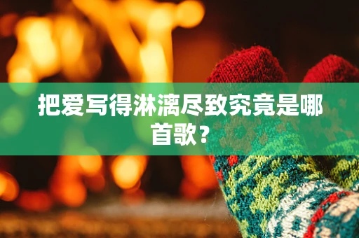 把爱写得淋漓尽致究竟是哪首歌？