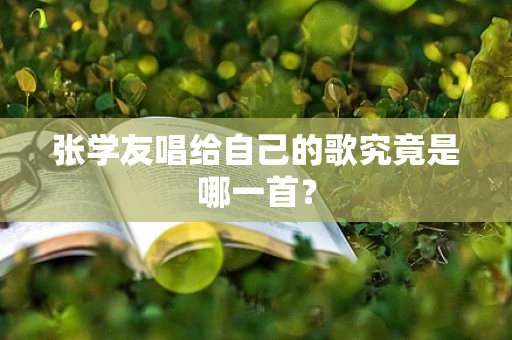 张学友唱给自己的歌究竟是哪一首？