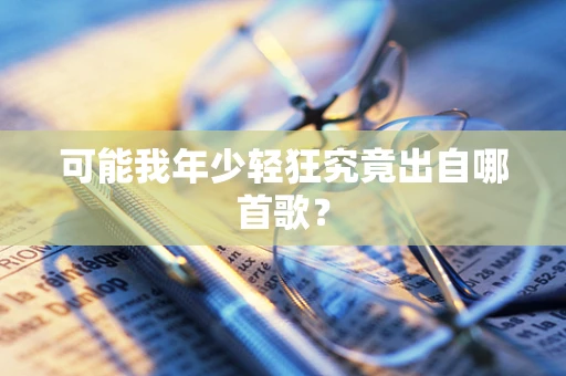 可能我年少轻狂究竟出自哪首歌？
