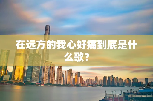 在远方的我心好痛到底是什么歌？