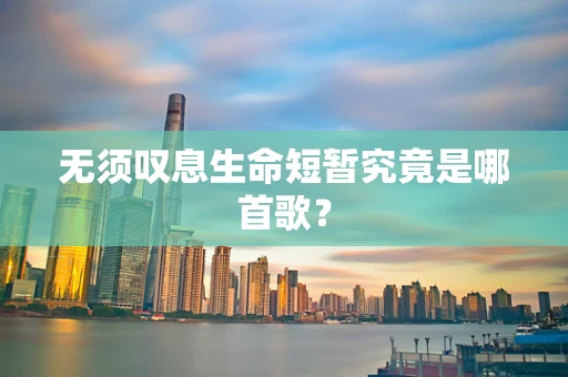 无须叹息生命短暂究竟是哪首歌？