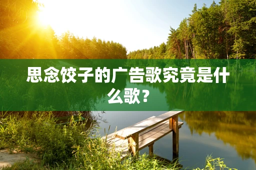 思念饺子的广告歌究竟是什么歌？