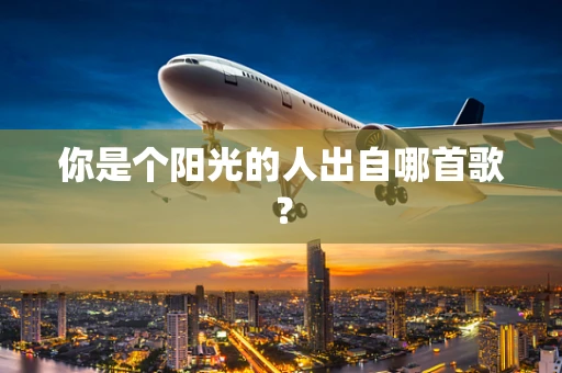 你是个阳光的人出自哪首歌？