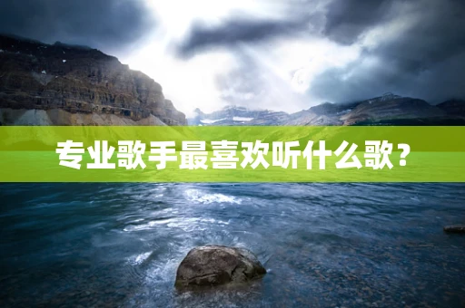 专业歌手最喜欢听什么歌？