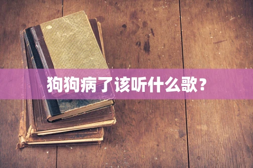 狗狗病了该听什么歌？