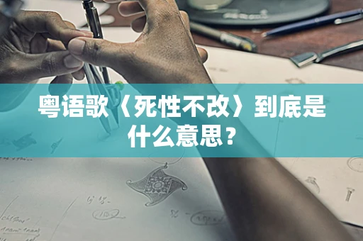 粤语歌〈死性不改〉到底是什么意思？