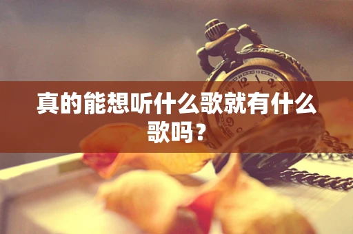 真的能想听什么歌就有什么歌吗？